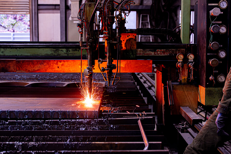 ガス溶断のイメージ